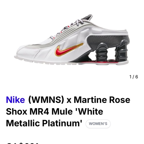 New In Box Martine Rose x Nike shox - Picture 1 of 5